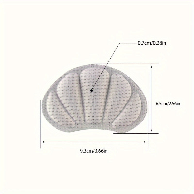 Unisex Memory Foam Heel Cushions Adjustable Size Anti-Slip Waterproof