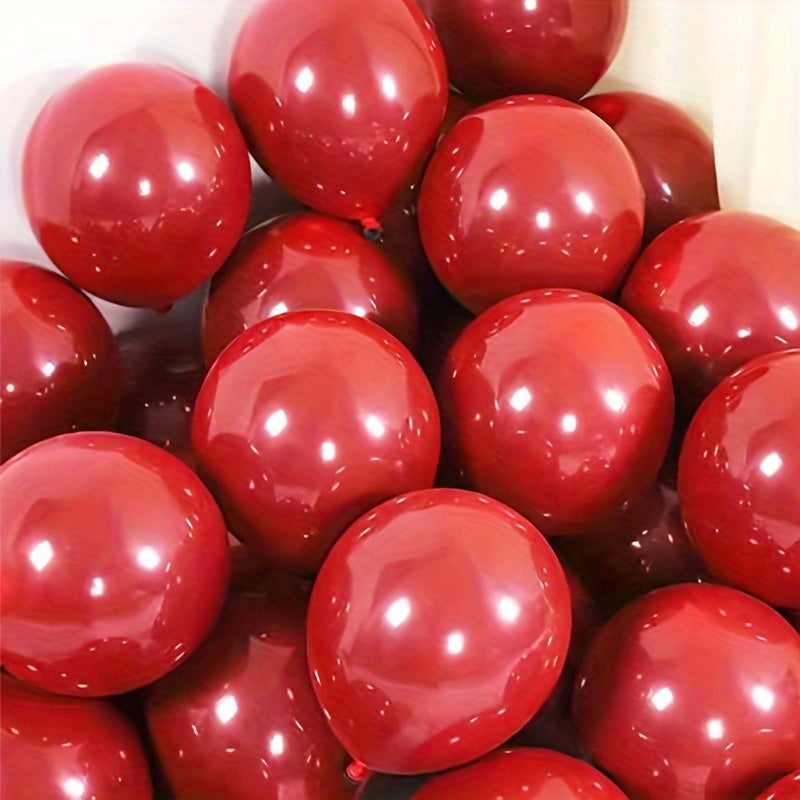 50 Red and Golden Latex Balloons for Weddings Birthdays and Celebrations