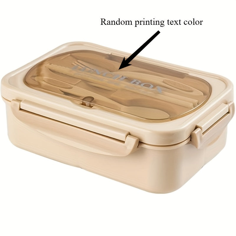 Sayohat uchun portativ tushlik qutisi va idishlar to'plami, oqib ketmaydigan oziq-ovqat saqlash konteyneri, mustahkam PC, ochiq havoda ish uchun piknik