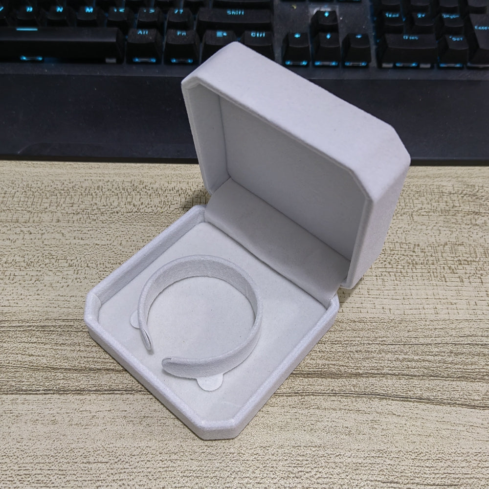 Бархатная восьмиугольная шкатулка для украшений для женщин и девочек