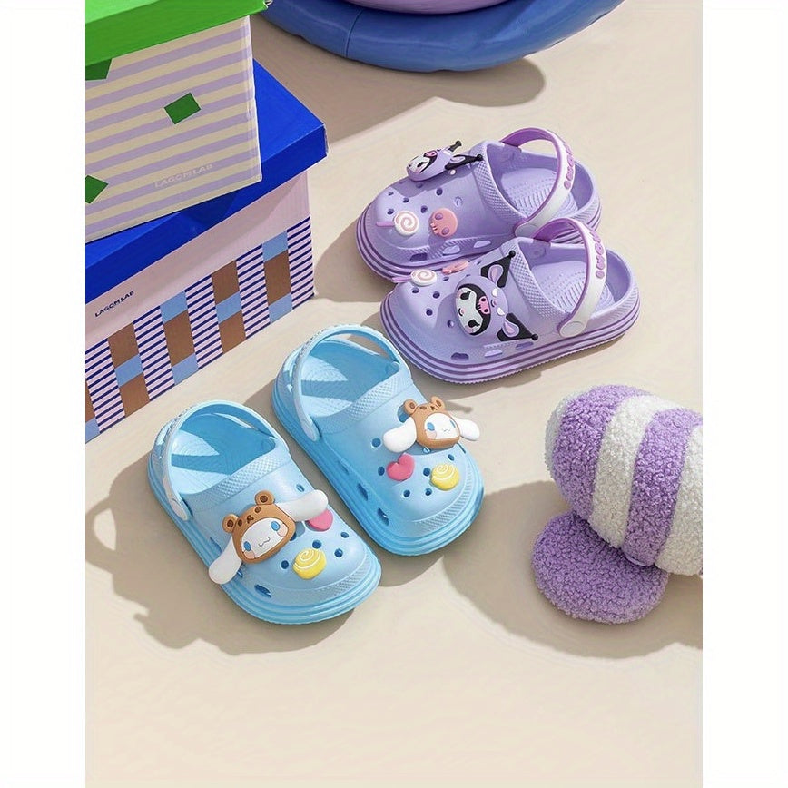 Women's Beach Shoes Slip-Resistant Thick Sole Cute Dog Style