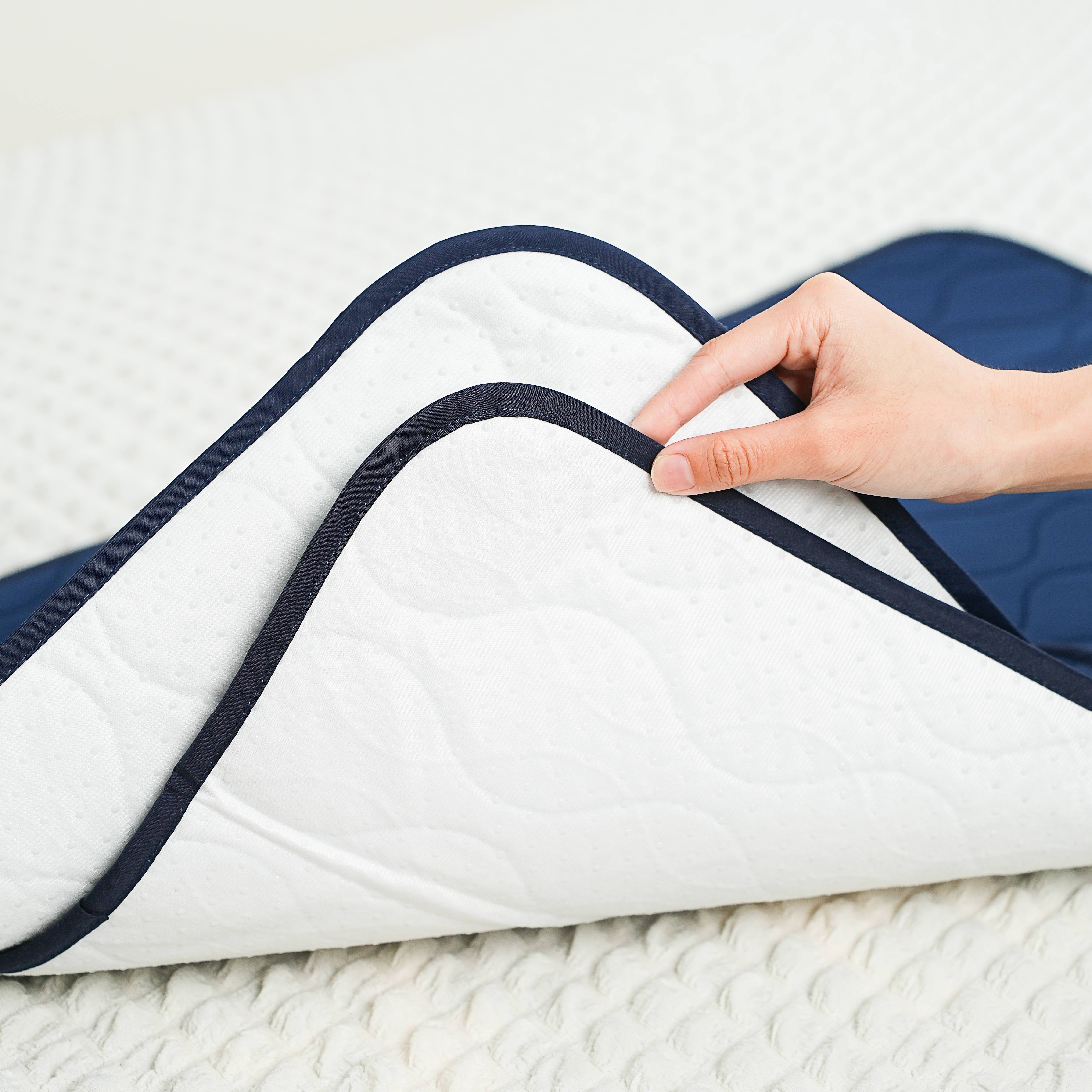 Washable Incontinence Pad for Elderly Microfiber Non-Slip Ultra-Absorbent Bed Protector