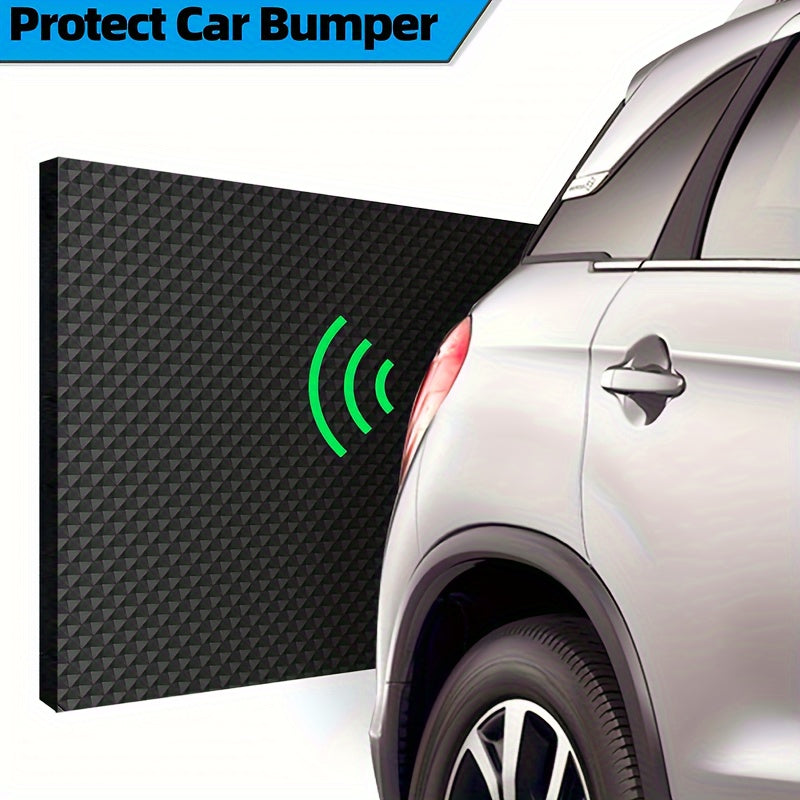 Self-Adhesive EVA Garage Door Protector Black Waterproof Foam Bumper 79x8 inches