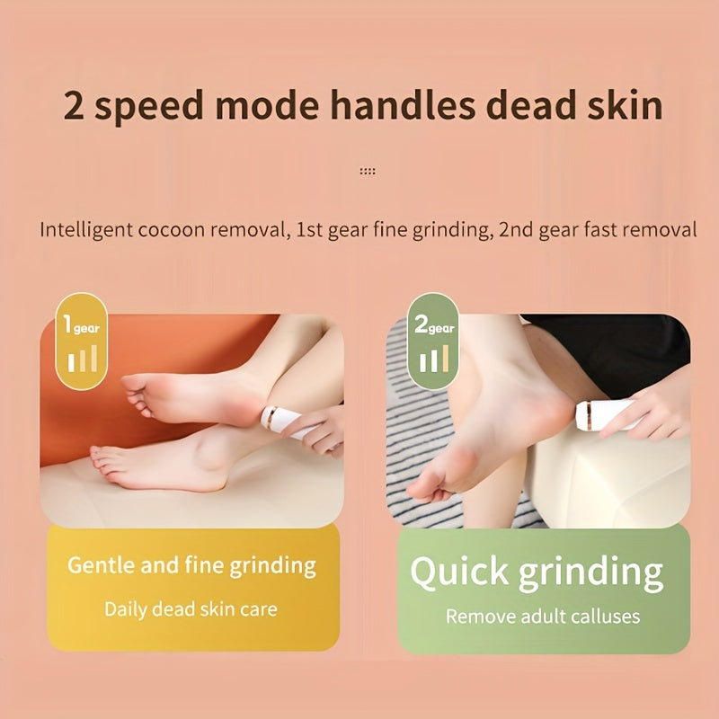Electric Feet Callus Remover Rechargeable Foot File for Hard Dry Cracked Skin