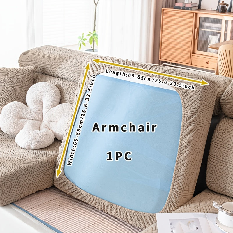 Boho Elastic Sofa Cover Pet-Friendly Machine Washable Fits Various Sizes