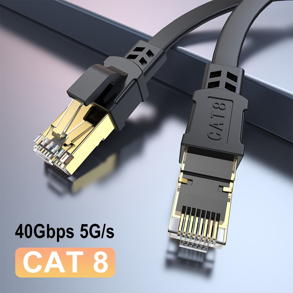 Категория 8 плоский Ethernet-кабель RJ45 мужской к мужскому 0,5м-30м 40 Гбит/с 2000 МГц