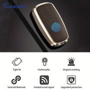 Car Remote Key Shell Cover PUPU PU Leather for Various Car Models