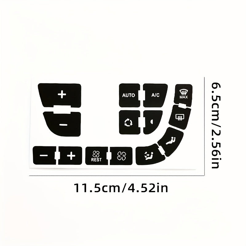 Citroen Picasso C4 uchun konditsioner tugmasi ta'mirlash uchun stikerlar