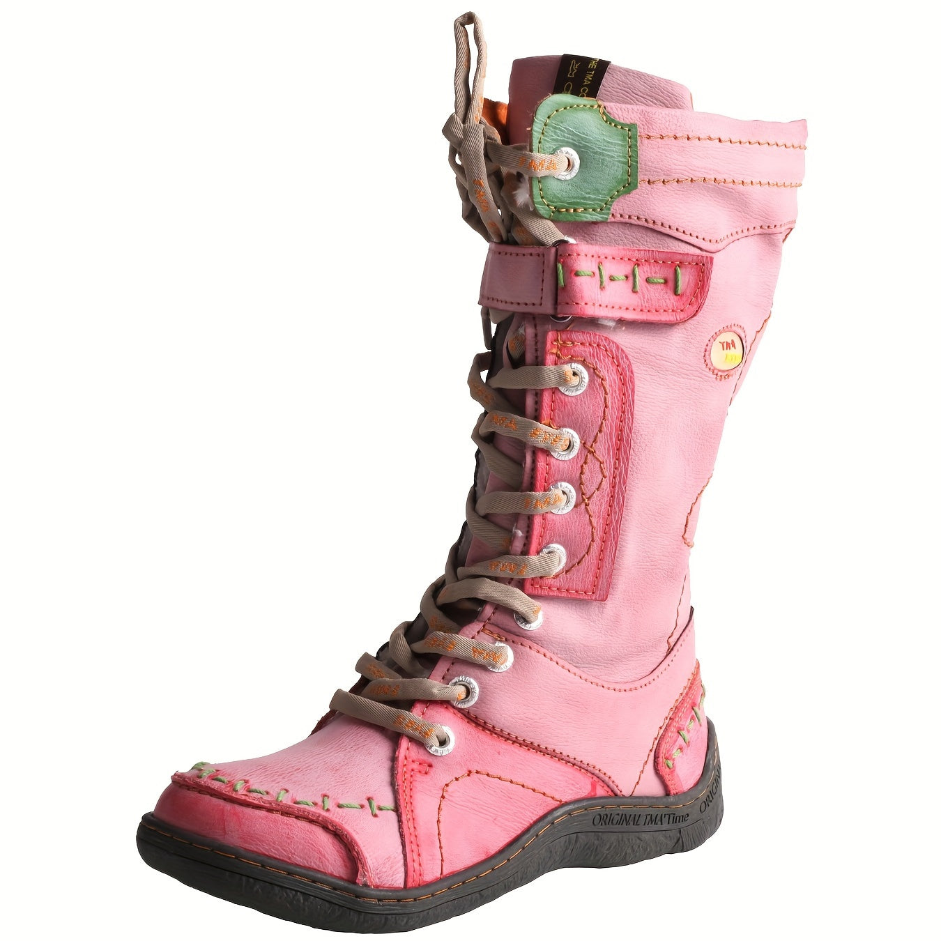 Women Mid-Calf Western Boots Solid Color Summer Winter Zipper Heel