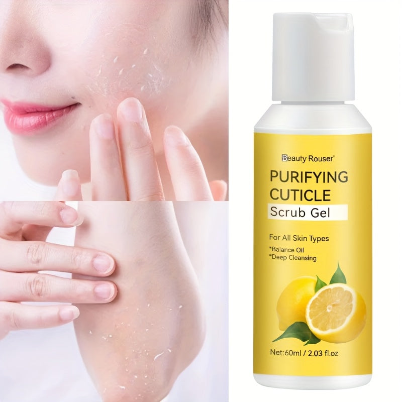 Lemon Aloe Facial Exfoliant for All Skin Types 60ml Hydrating Gentle Scrub
