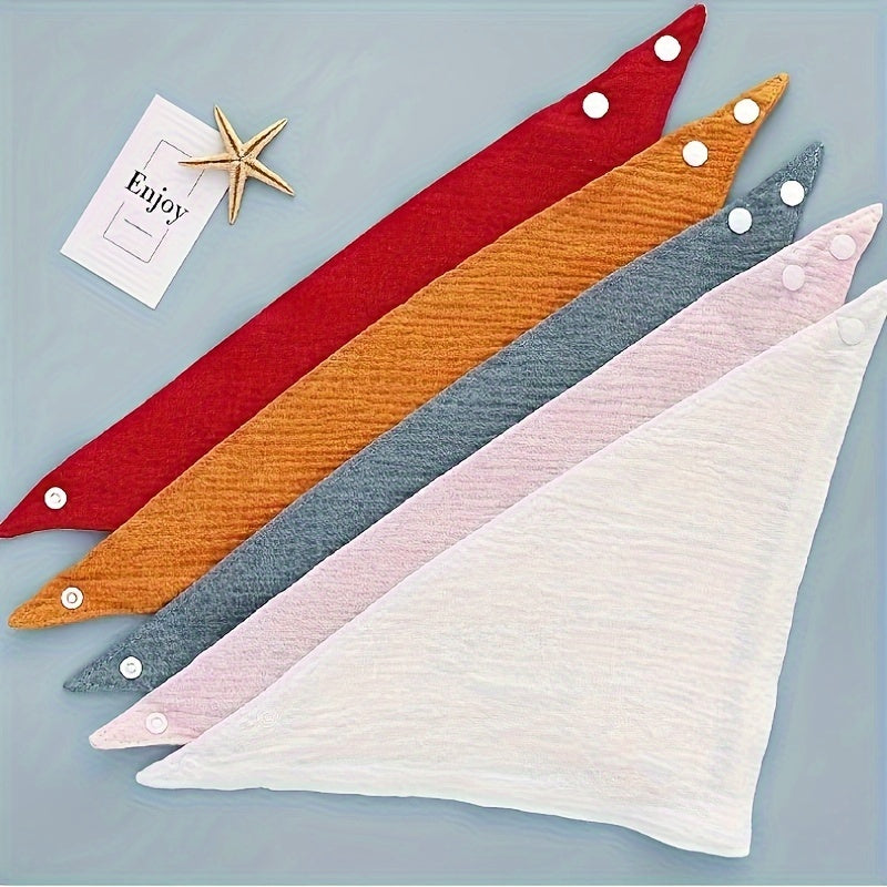 Baby Bibs and Burp Cloths Set of 3 Muslin Burp Towels and Gauze Bibs for Newborns