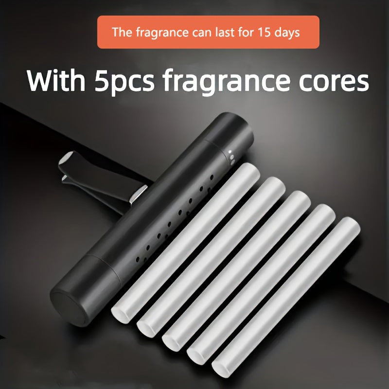 6 dona Avtomobil havo chiqishi uchun havo tozalovchi, qattiq aromaterapiya, uzoq davom etadigan, nafis