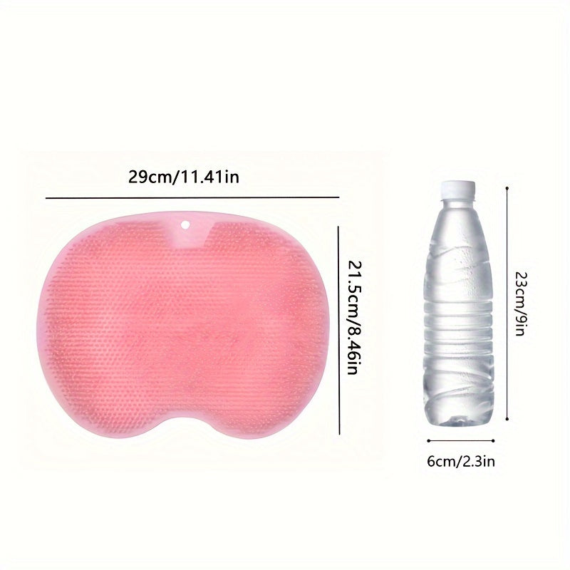 Silicone Bath Massage Pad with Suction Cups for Shower Foot and Back Scrubbing