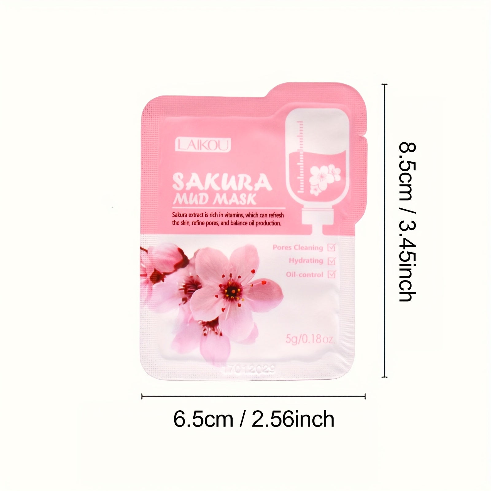 12 Pack 5g Sakura Mud Masks Travel Size Deep Cleansing Moisturizing Oil Control