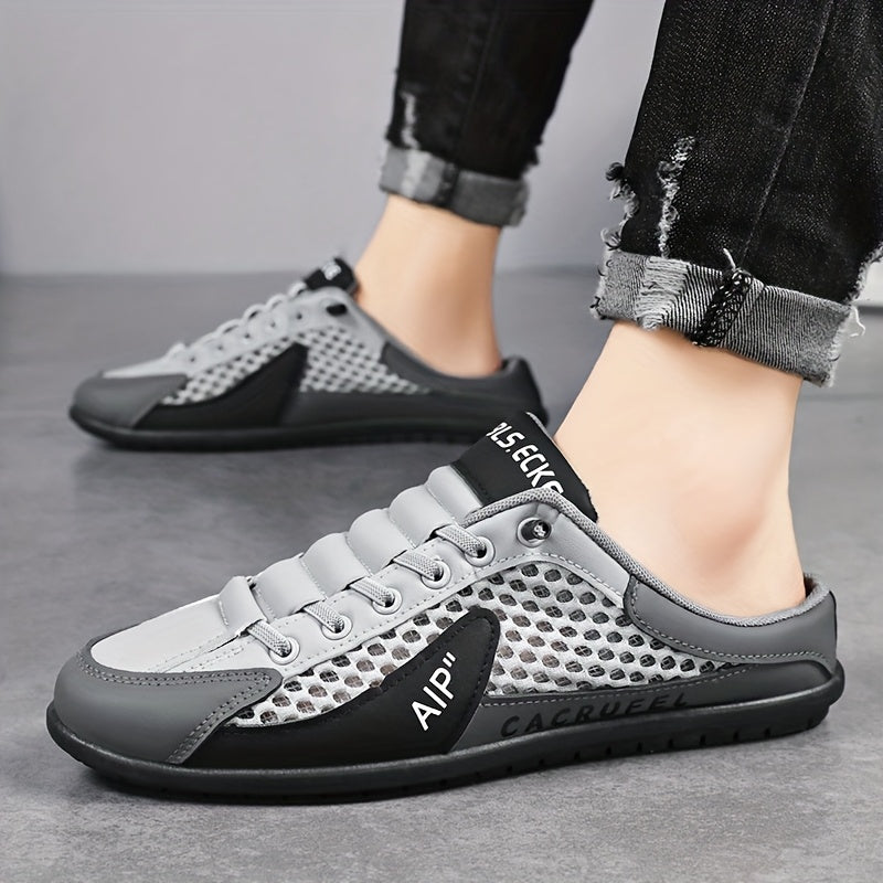 Men's Casual Slip-On Shoes Rubber Sole Fabric Upper All-Season Solid