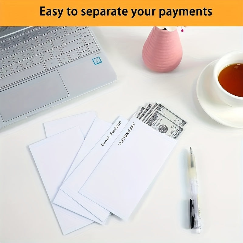 Set of 50 Budget Cash Envelopes for Money Coins Tickets and Gift Cards