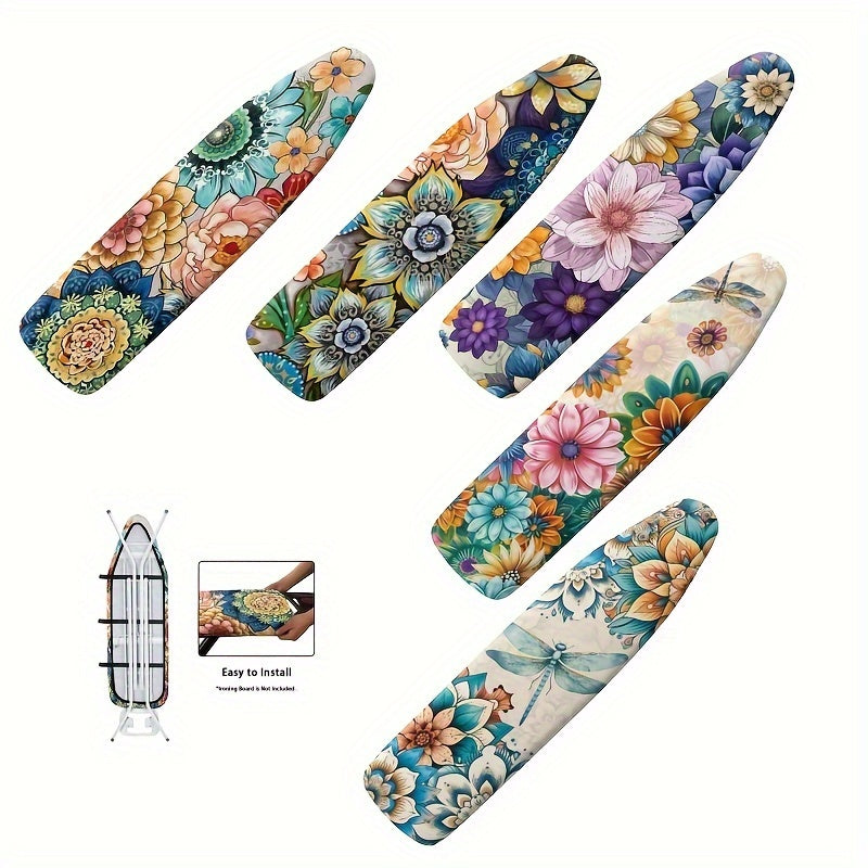 Standard Size Boho Mandala Ironing Board Cover with Heat Reflective Non-Stick Surface