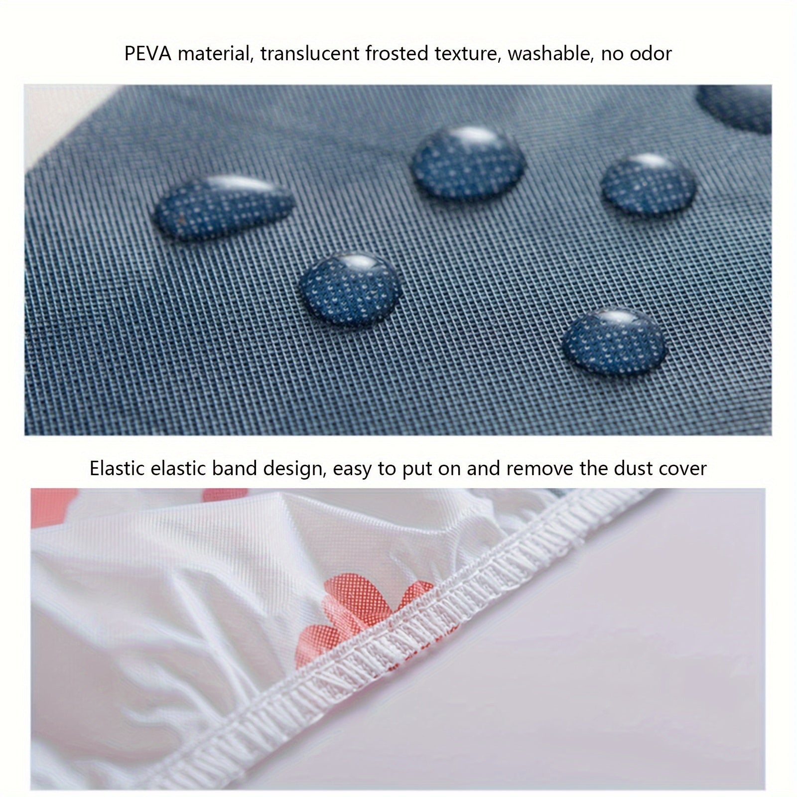 White Dustproof Waterproof Cover for Wall-Mounted Mini Split AC Unit