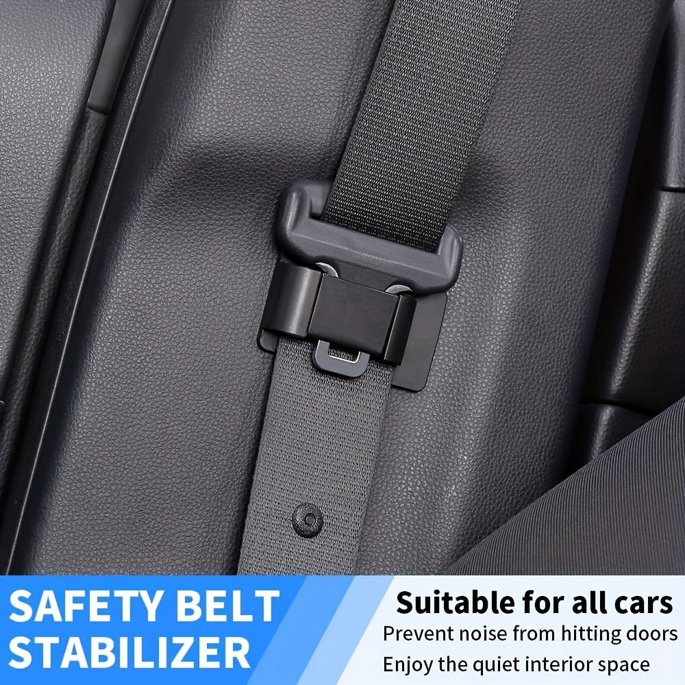 Pet Car Seat Belt Stabilizer Clip Carbon Fiber Style Noise Reduction Secure Buckle