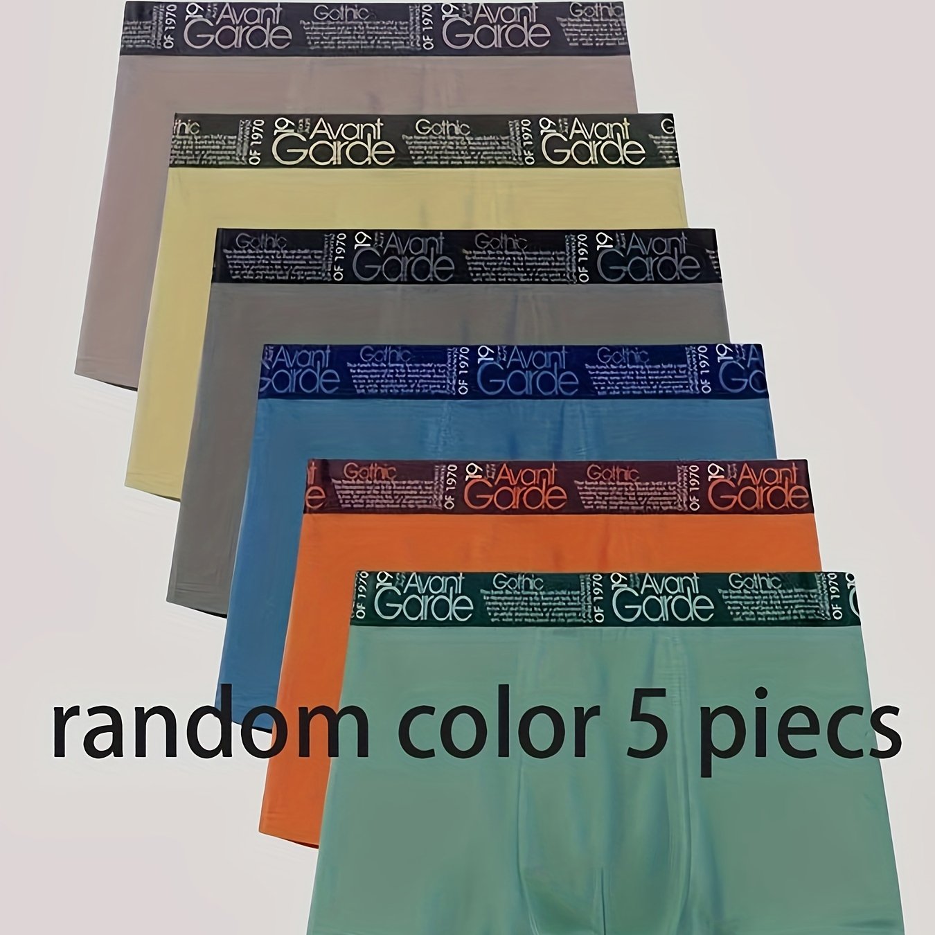 Men's Boxer Briefs Breathable Cotton Mid-Rise Solid Colors Stylish Letter Design