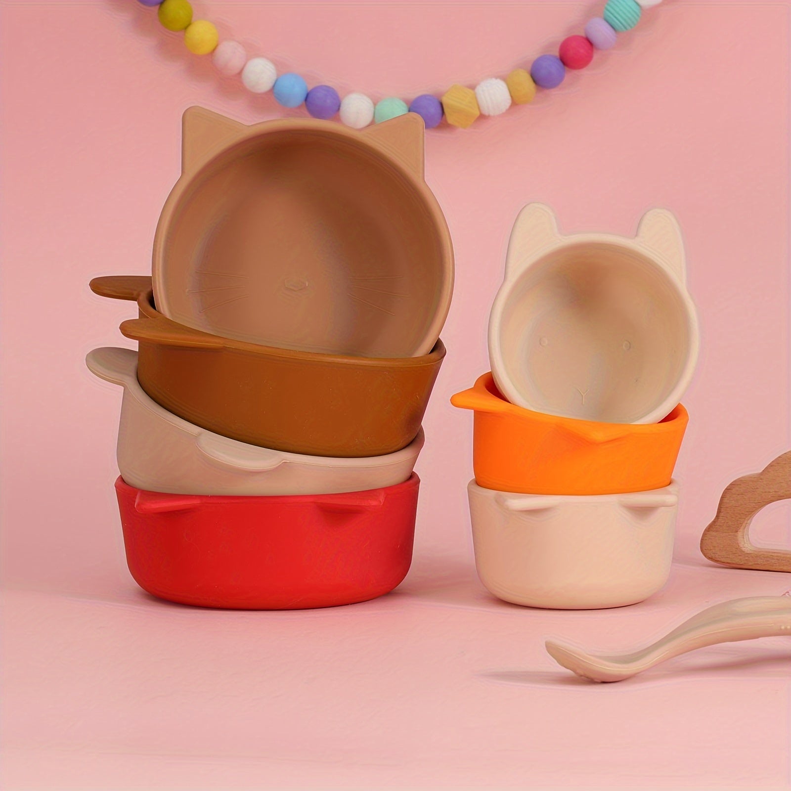 Очаровательная силиконовая миска для детского питания без BPA - Идеально подходит для кормления и посуды!