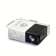 Портативный LED-проектор для домашнего кинотеатра и офиса с пультом дистанционного управления