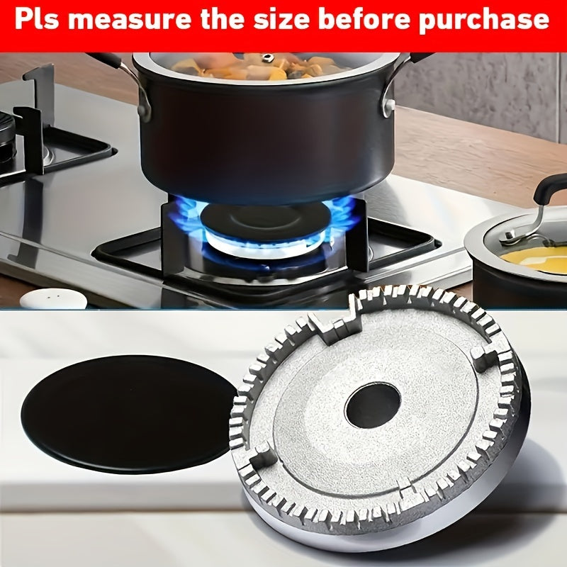 4-Pack Aluminum Alloy Gas Stove Knob Covers and Burner Caps Set for Gas Ranges