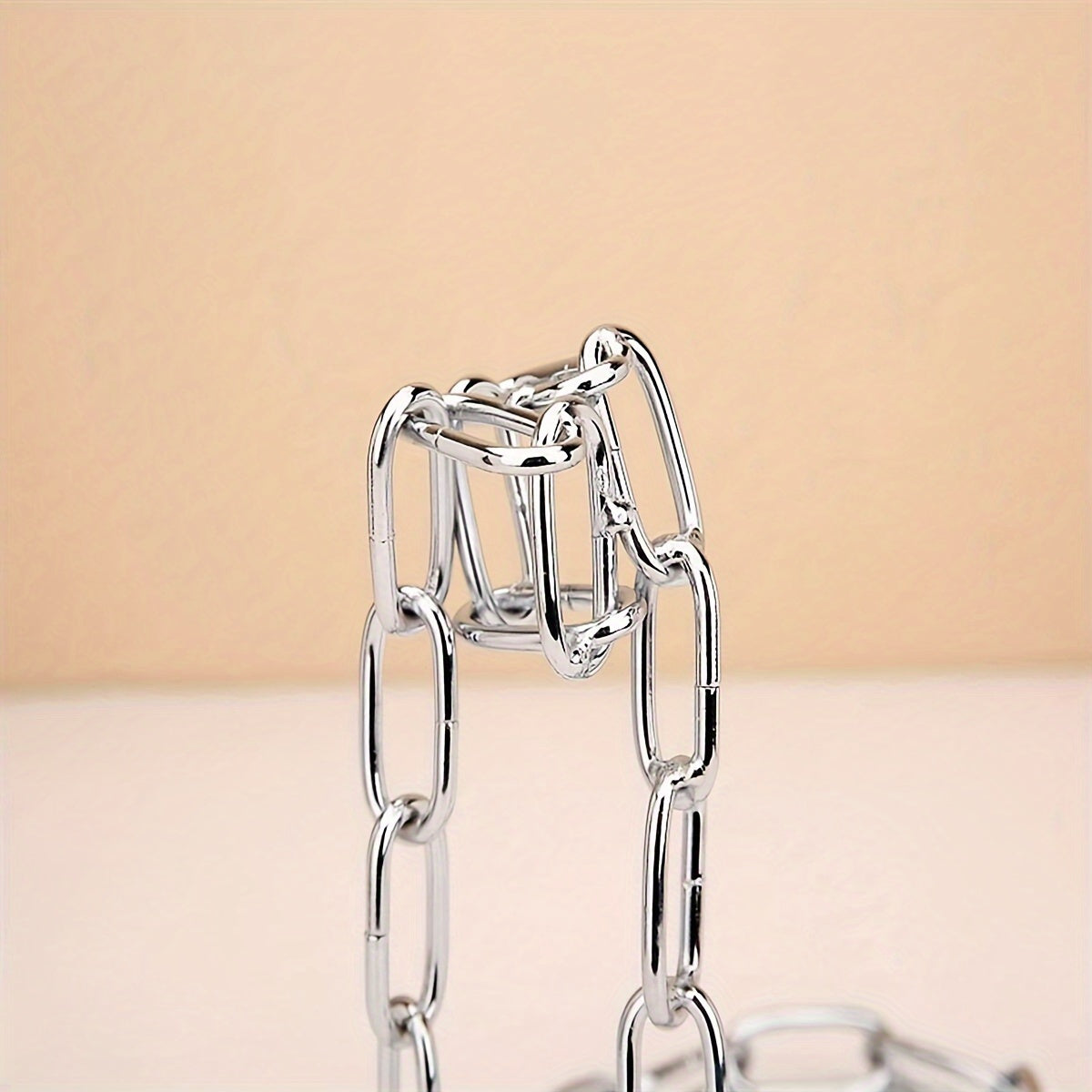 Iron Chain Wine Bottle Holder Decorative Hanging Rack Modern Home Decor