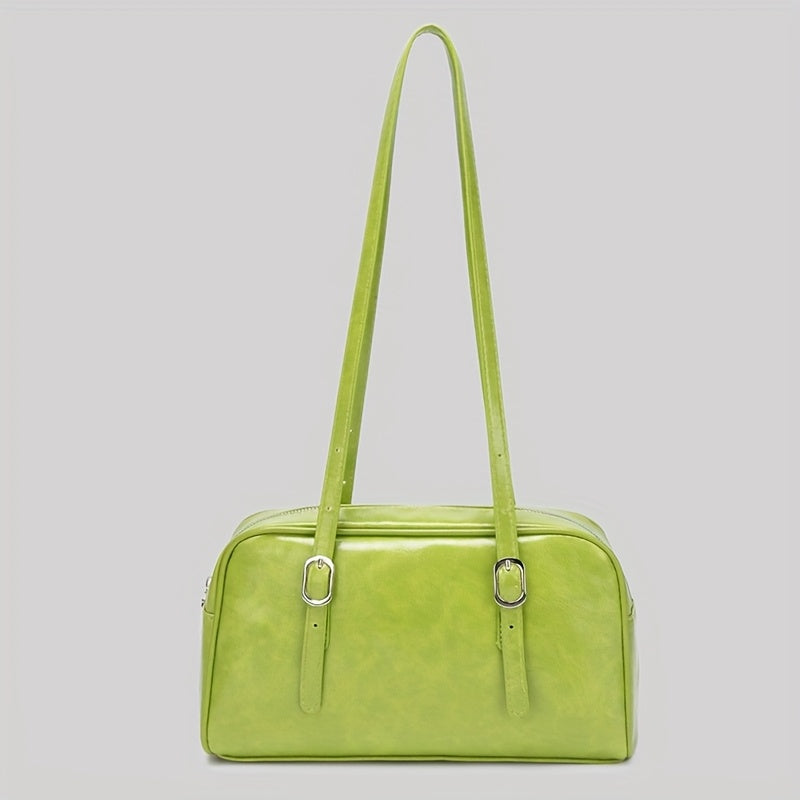 Bolso de hombro para chicas de invierno, gran capacidad, cuero suave, resistente al agua, casual