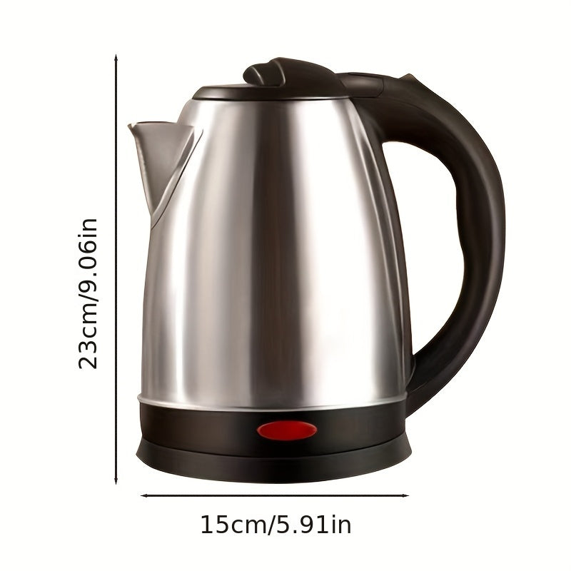 Stainless Steel Electric Kettle 2L with Auto Shut-Off and Dry Burn Protection