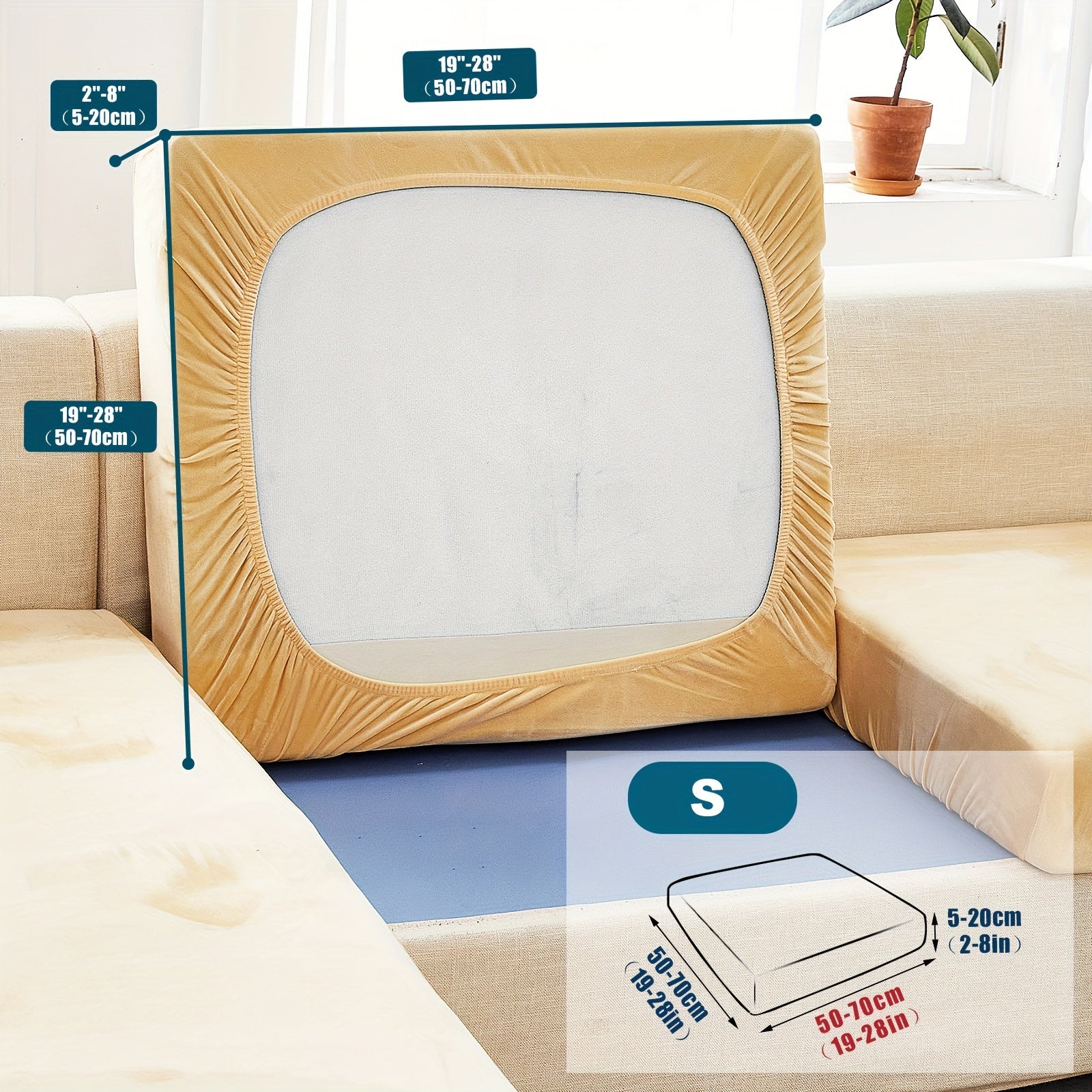 Велюровый чехол для дивана/подушки для домашних животных, пылезащитный и мягкий чехол для дивана для домашнего декора.