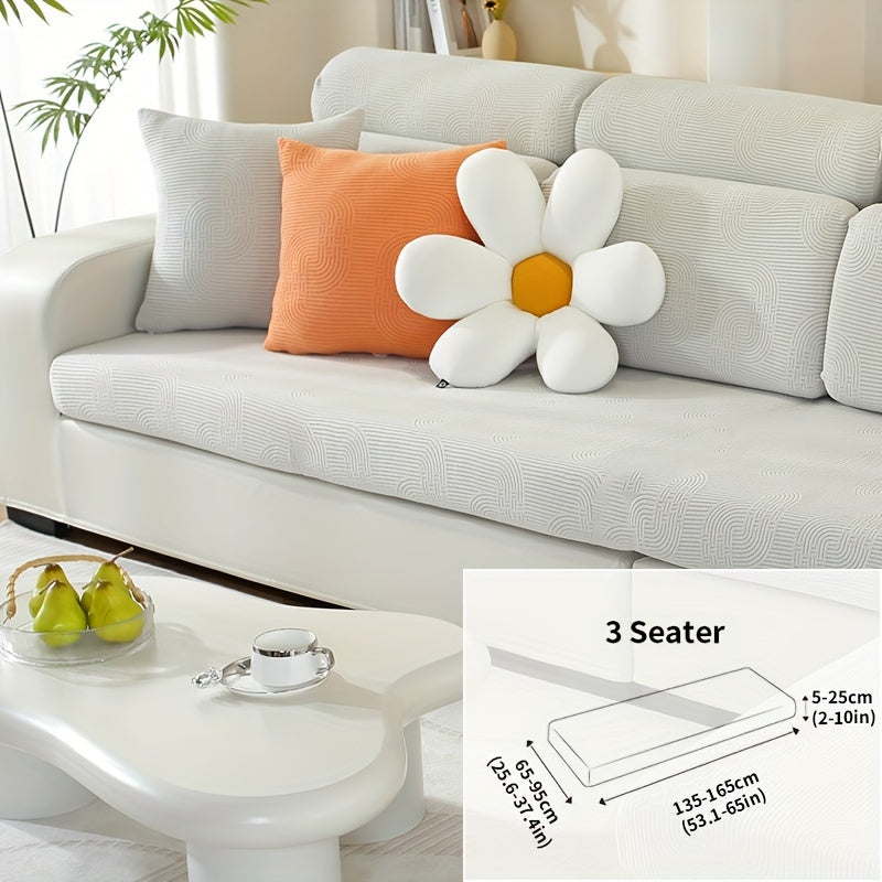 Чехол для дивана жаккард с универсальной посадкой и эластичным дизайном для защиты мебели и домашнего декора в любой комнате.