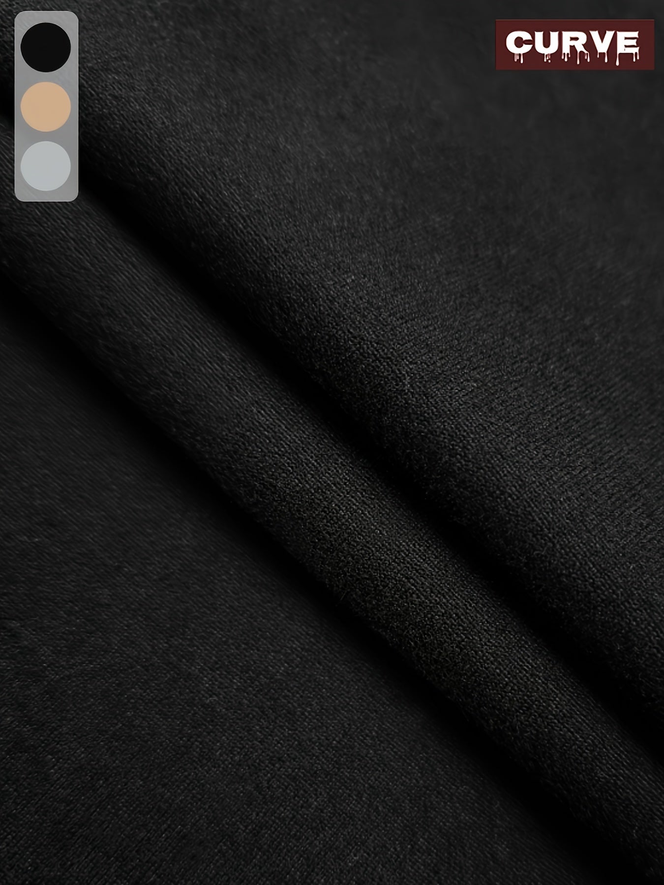 Women's Stretchy Capri Pants with Drawstring Waist Black Cropped Trousers