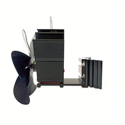 6-Blade Wall Mounted Fan Portable Indoor Outdoor Fireplace Chimney Use