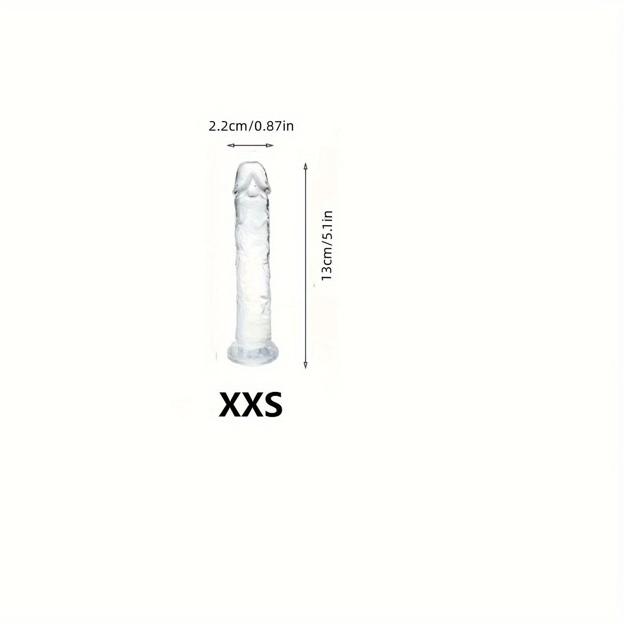 Adult Unisex Jelly Crystal Anal Plugs Small Medium Clear 7 Sizes