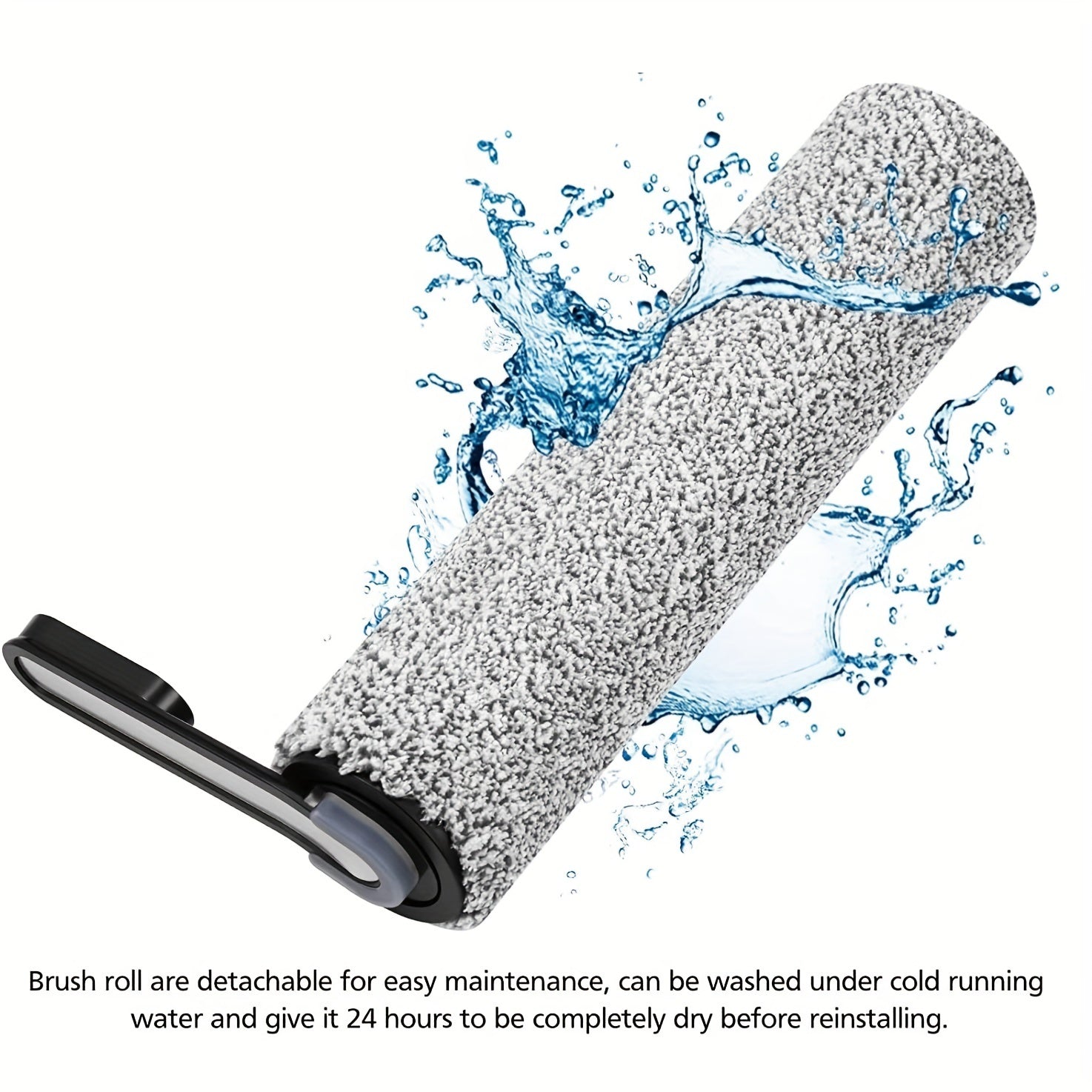 Set of 2 Brush Rollers and 2 HEPA Filters for Cordless Wet Dry Vacuum Cleaner