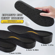 Men Women Soft Sole Height-Increasing Insoles Sports Breathable Sweat-Absorbing