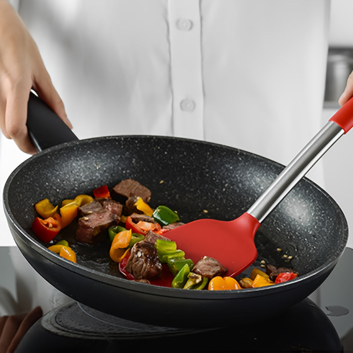 14-Piece Silicone Kitchen Utensil Set with Storage Holder for Holiday Cooking