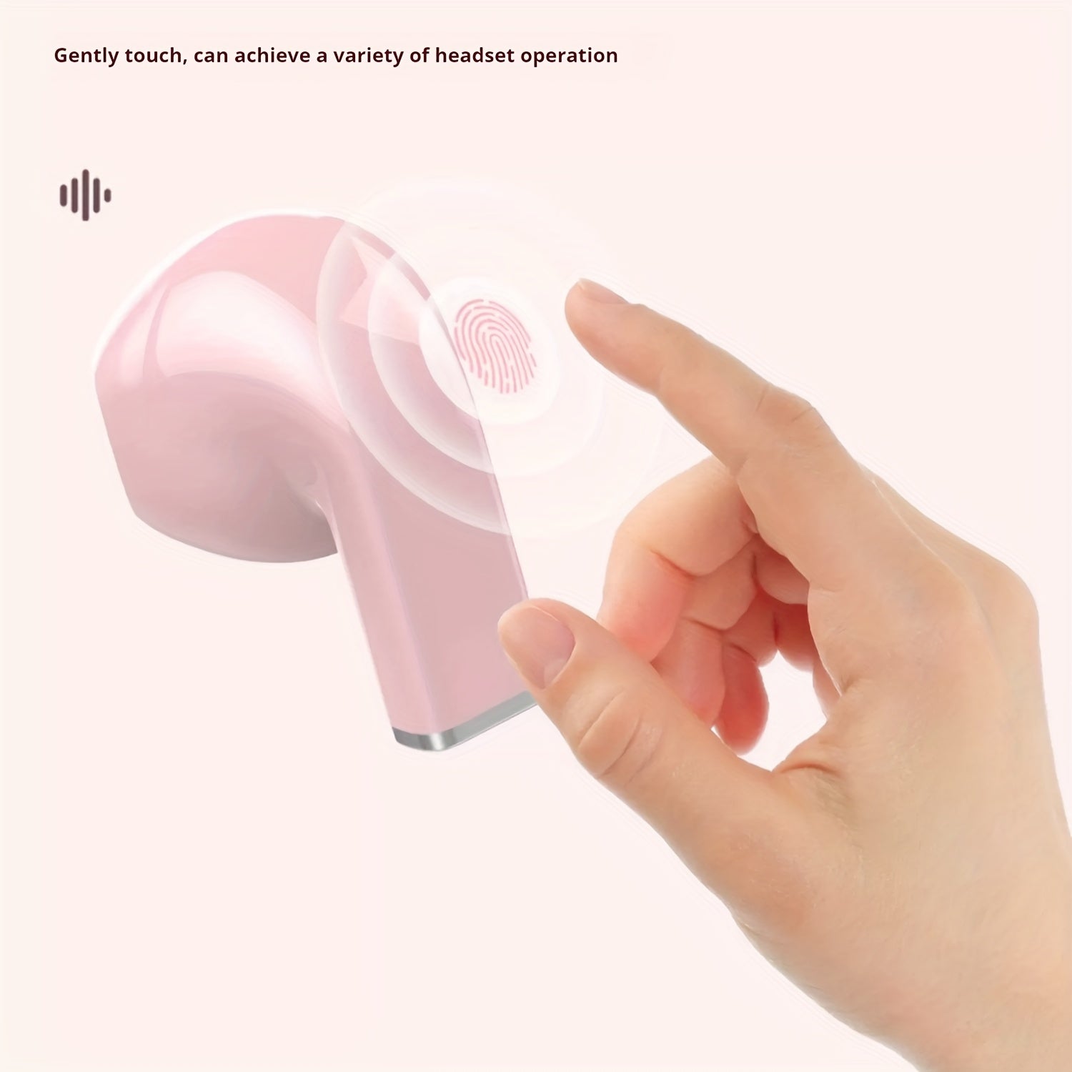 Wireless True Earbuds with Touch Control, HD Stereo Sound, Rechargeable Battery