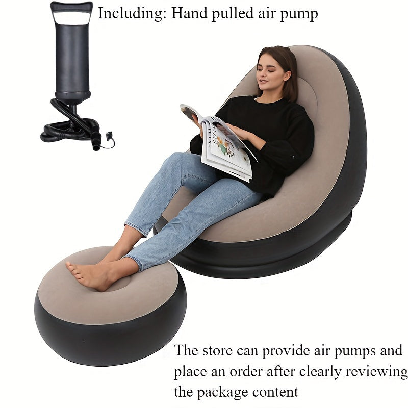 Tashqarida dam olish uchun 2 ta havzali dam olish kreslolari va oyoq uchun stul bilan yig'iladigan divan