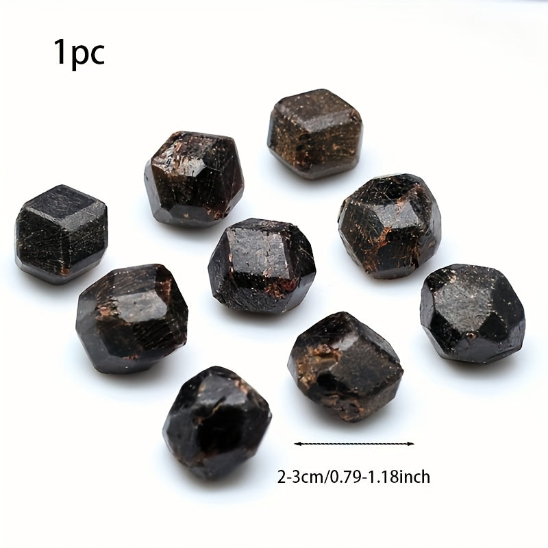 Muestra de piedra de granate crudo para meditación de chakra y equilibrio energético