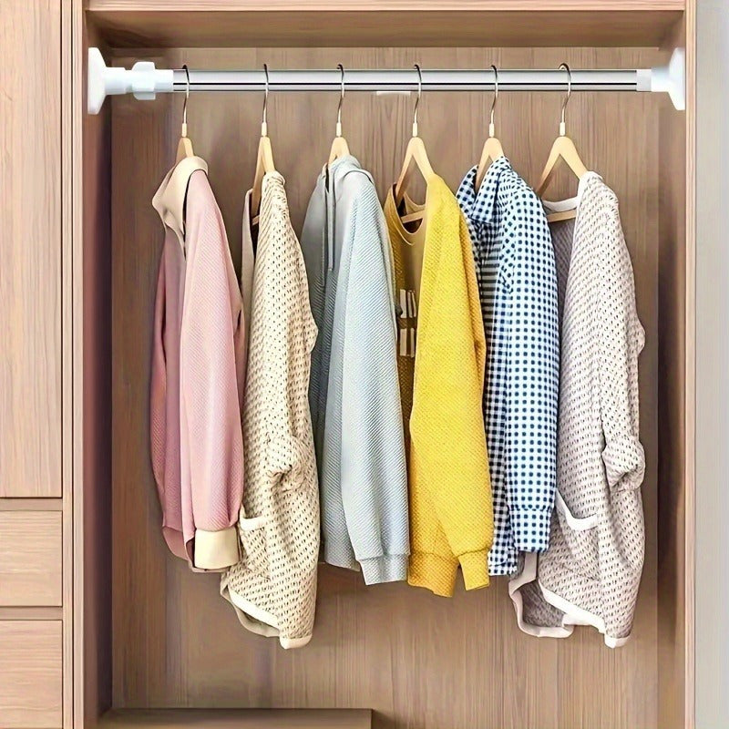 Stainless Steel Telescopic Rod for Wardrobes Bathrooms and Bedrooms Multi-Functional Support