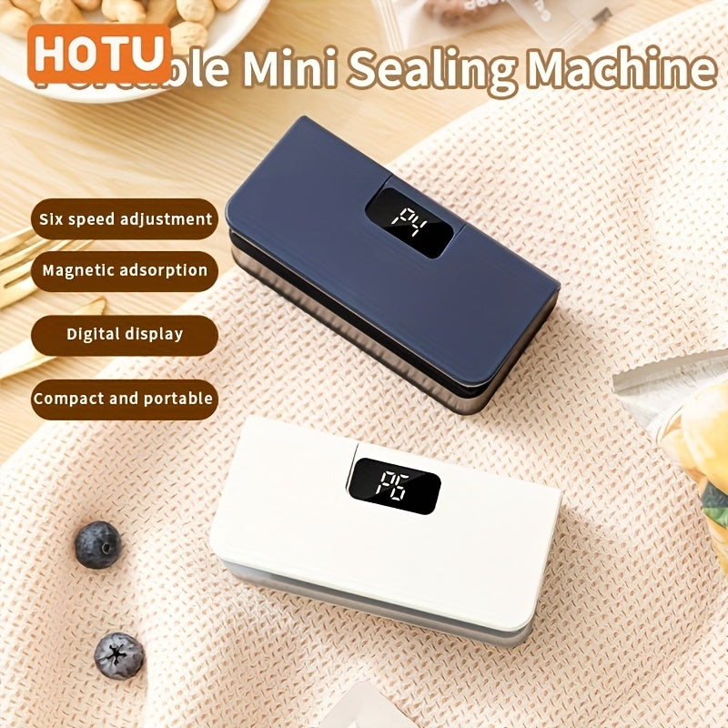 Мини-упаковочная машина с USB-аккумулятором и цифровым дисплеем для закусок и кухни