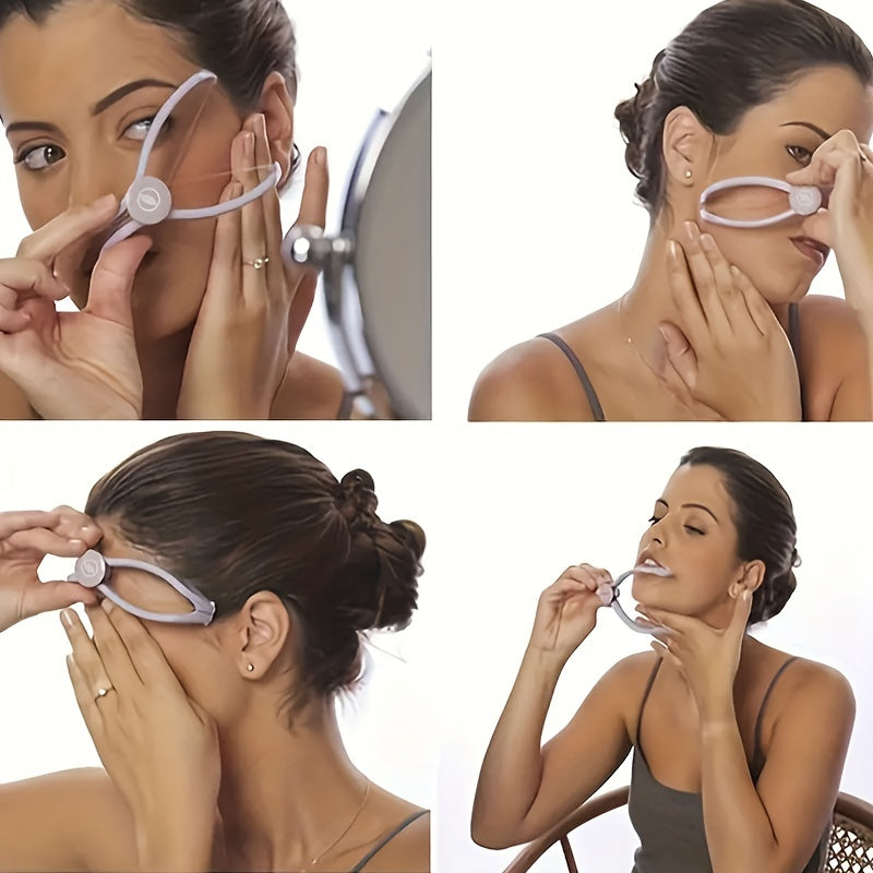 Removedor de vello facial sin dolor para mujeres, herramienta de cera con alambre de resorte para la cara