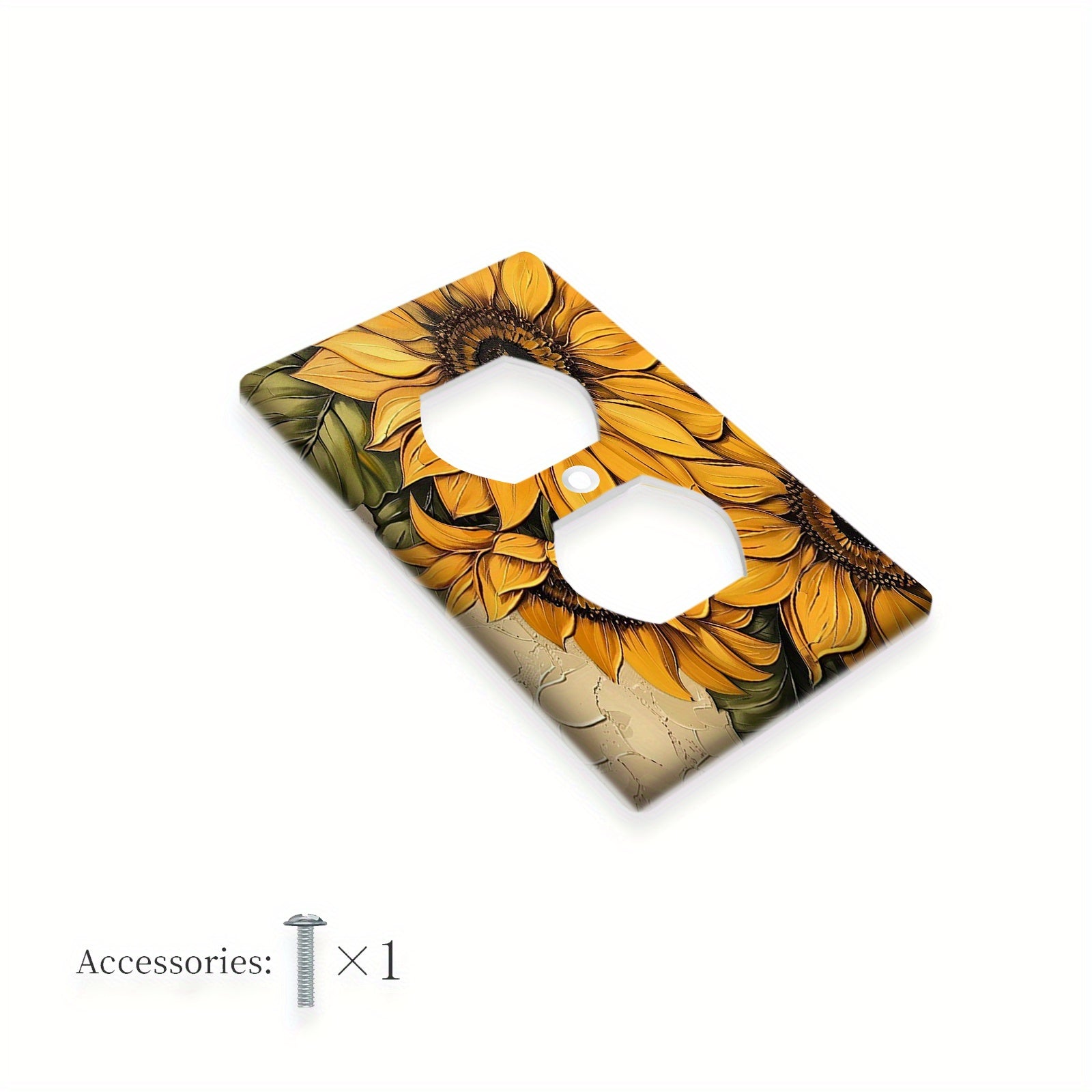 Sunflower Wall Plate Decorative Wall Decor for Bedrooms and Kitchens No Power Needed