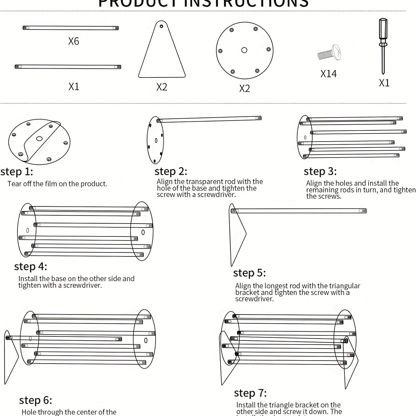 Acrylic Hair Claw Clip Display Stand Rotating Jewelry Organizer Storage