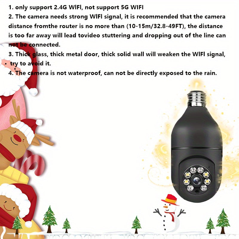 1080P WiFi Xavfsizlik Kamerasi Burilishli Ob'ektiv bilan Kechqurun Ko'rish USB bilan quvvatlanadigan Ko'p Foydalanuvchi Ilovasi Plastik