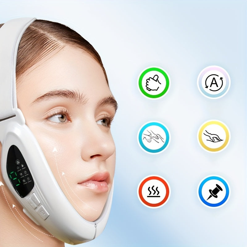 Dispositivo de belleza facial recargable con control remoto, 6 modos, 9 niveles de intensidad, carga USB