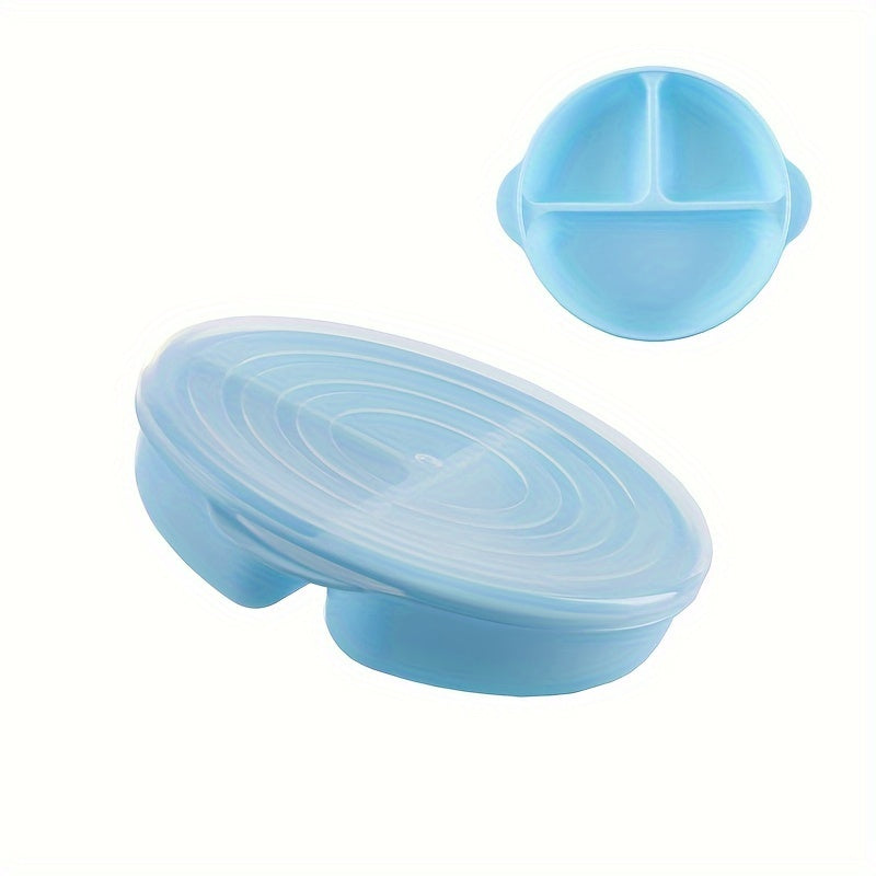 Bolalar uchun bo'lingan plitalar BPAsiz, mikroto'lqinli pechga mos, idish-tovoq mashinasiga mos, 3 bo'lak, yorqin ranglar