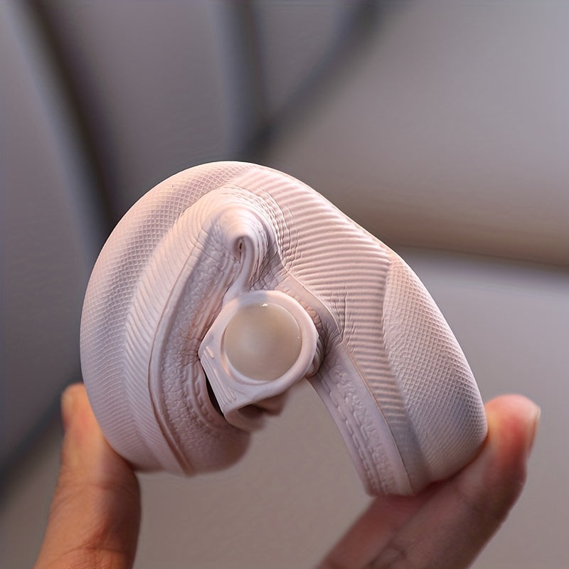 Детские летние пляжные сандалии EVA на Slip-On с мультяшным дизайном, мягкая подошва для мальчиков и девочек в розовом, белом, желтом и светло-голубом